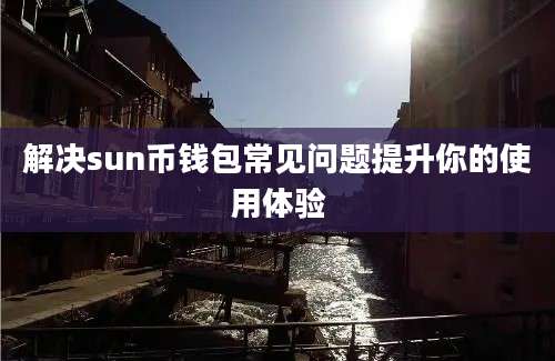 解决sun币钱包常见问题提升你的使用体验