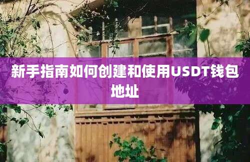 新手指南如何创建和使用USDT钱包地址