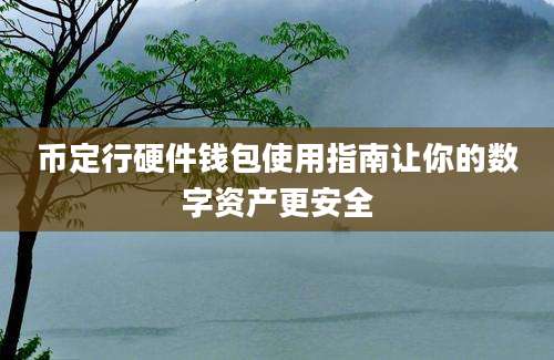 币定行硬件钱包使用指南让你的数字资产更安全