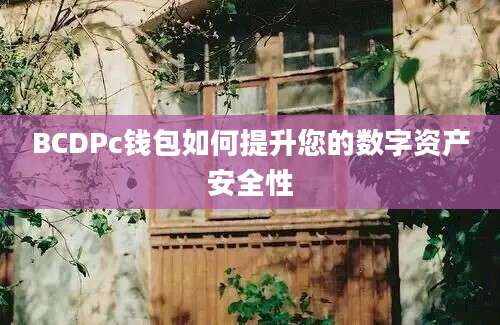 BCDPc钱包如何提升您的数字资产安全性