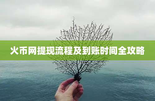 火币网提现流程及到账时间全攻略