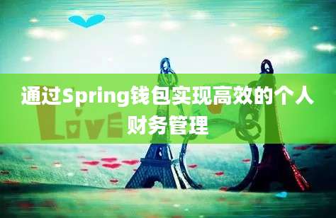 通过Spring钱包实现高效的个人财务管理