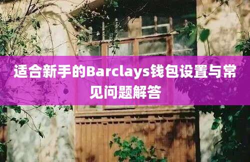 适合新手的Barclays钱包设置与常见问题解答