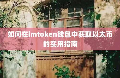 如何在imtoken钱包中获取以太币的实用指南