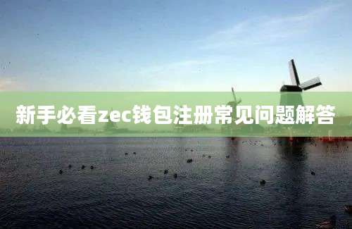 新手必看zec钱包注册常见问题解答