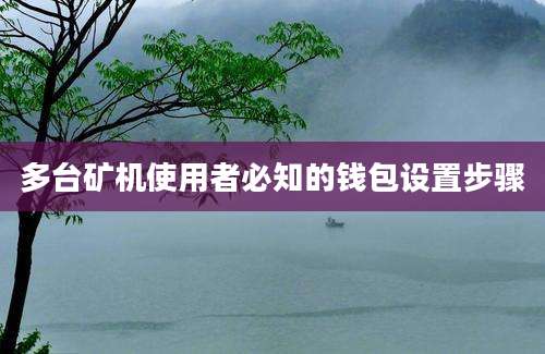 多台矿机使用者必知的钱包设置步骤