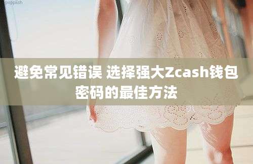 避免常见错误 选择强大Zcash钱包密码的最佳方法