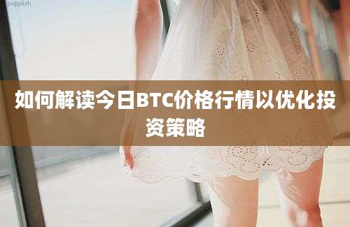 如何解读今日BTC价格行情以优化投资策略