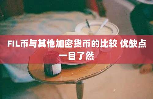 FIL币与其他加密货币的比较 优缺点一目了然