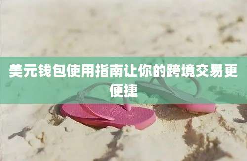 美元钱包使用指南让你的跨境交易更便捷