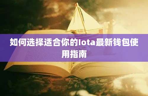 如何选择适合你的Iota最新钱包使用指南