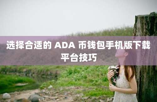 选择合适的 ADA 币钱包手机版下载平台技巧